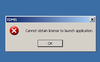 Cannot obtain license to launch application